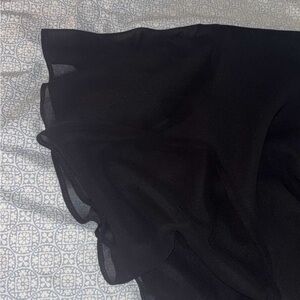 Elegant Black Sheer Skirt